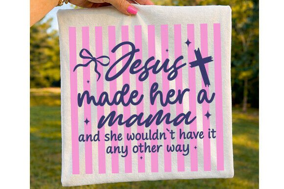 Christian Mom PNG – Motherhood & Jesus Design