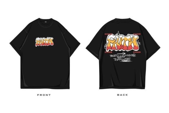 Faith Above All Christian Graffiti Tee Graphics & T-Shirt Designs