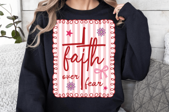 Faith over Fear Striped Christian SVG: Graphics & T-Shirt Designs Review