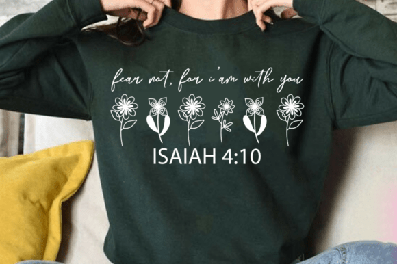 Fear Not Trendy Christian PNG SVG Graphics for T-Shirt Designs
