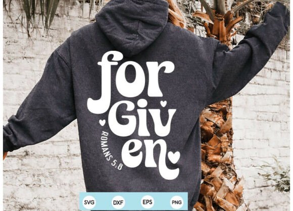 Forgiven Svg Png Christian Shirt Graphics and T-Shirt Designs
