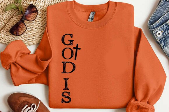 God is PNG: Trendy Christian Graphics & T-Shirt Designs