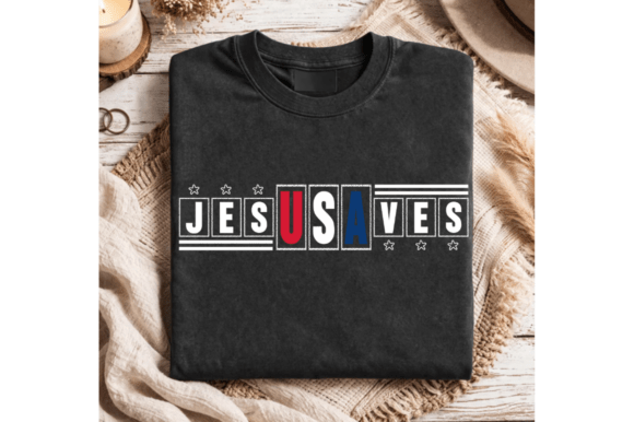 Jesus Saves USA SVG & Graphic T-Shirt Designs