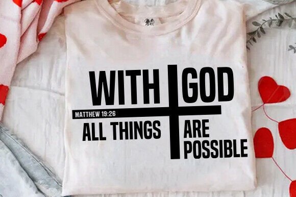 Matthew 19 SVG PNG: Christian Verse Graphics & T-Shirt Designs