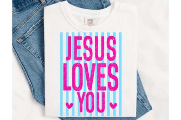 Retro Jesus Loves You SVG: Graphics for T-Shirt Designs