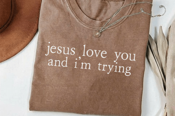 Trendy Jesus SVG: Faith Shirt Design Graphics for T-Shirt Brands