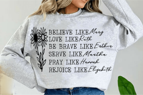 Women of the Bible SVG Christian PNG for T-Shirt Graphics