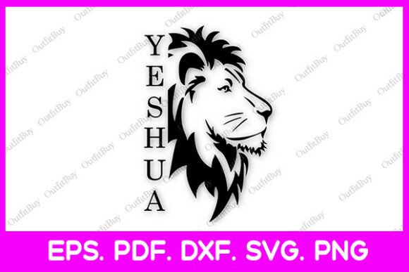 Yeshua Lion of Judah Christian SVG Graphics & T-Shirt Designs